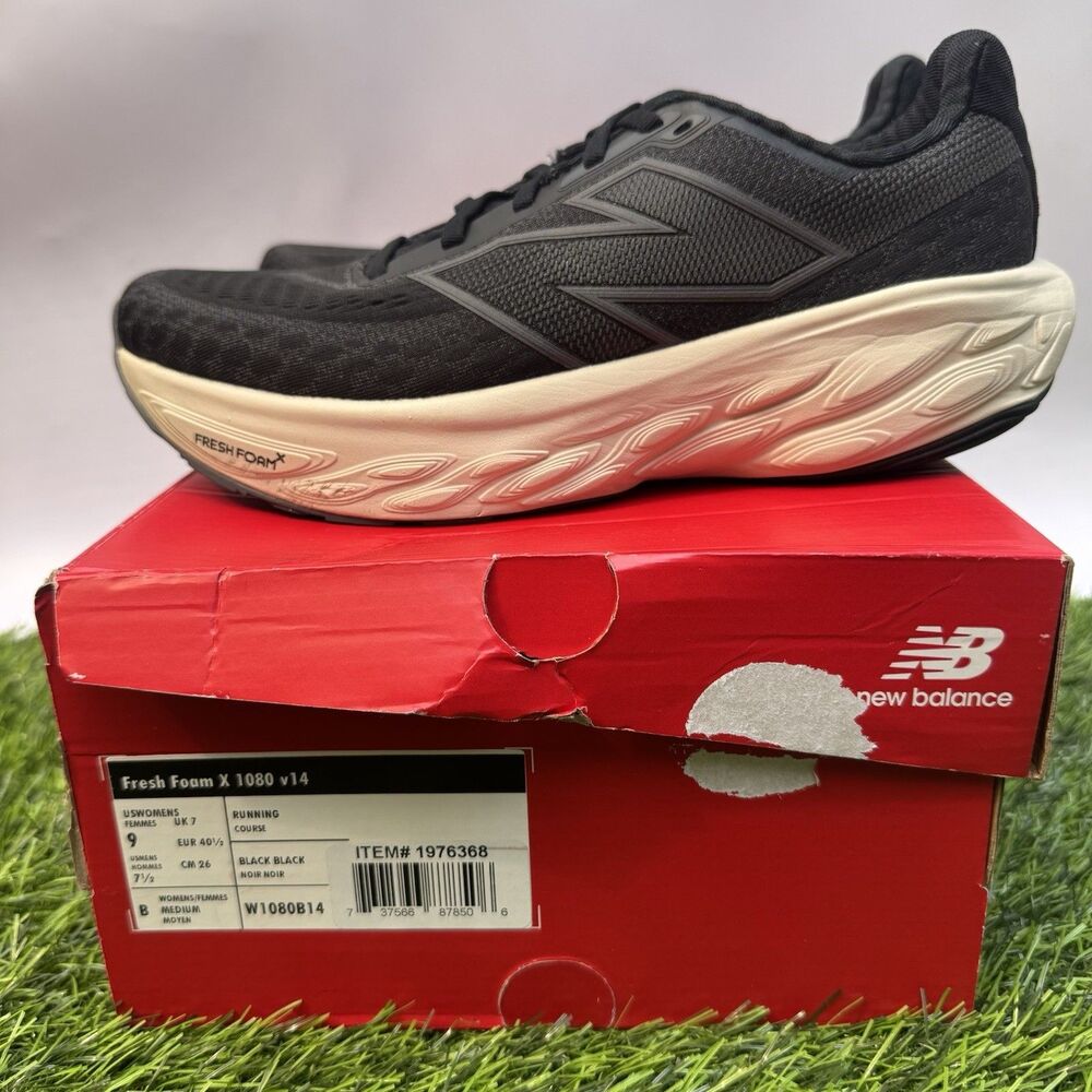 New Balance Fresh Foam X 1080 v14 Black 9 Women’s/7.5 Men's B W1080B14
